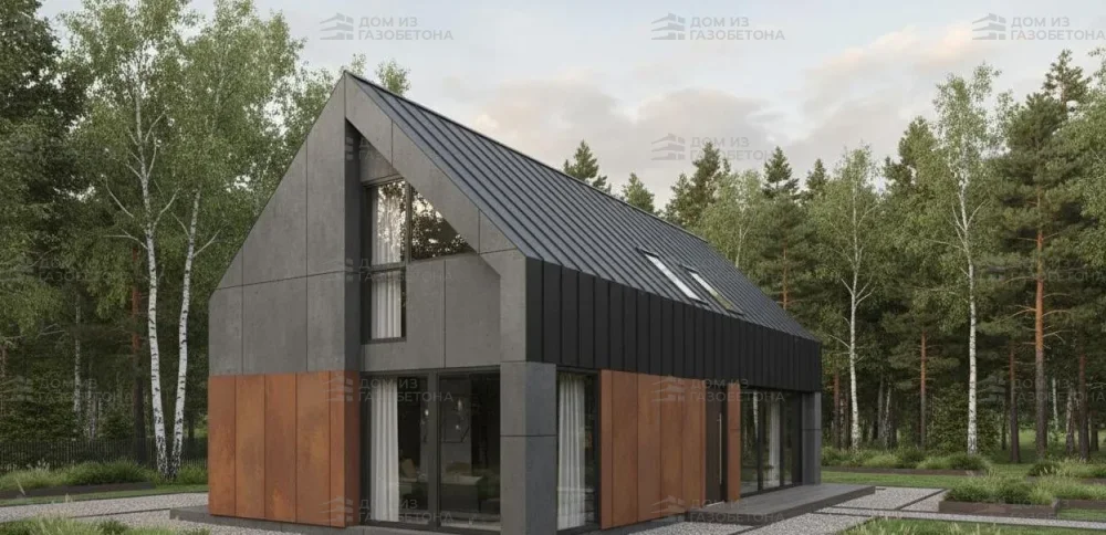 Проект Двухэтажный дом 13 на 7, 112 м2