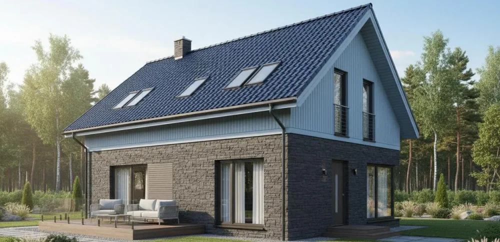 Проект Двухэтажный дом 12 на 9, 194 м2