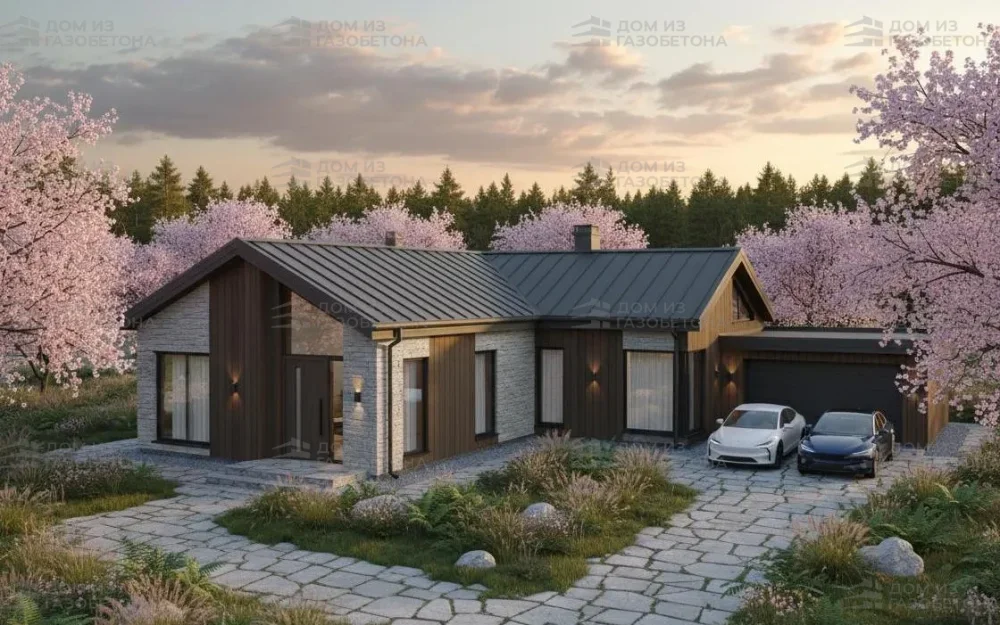 Проект Двухэтажный дом 19 на 10, 186 м2