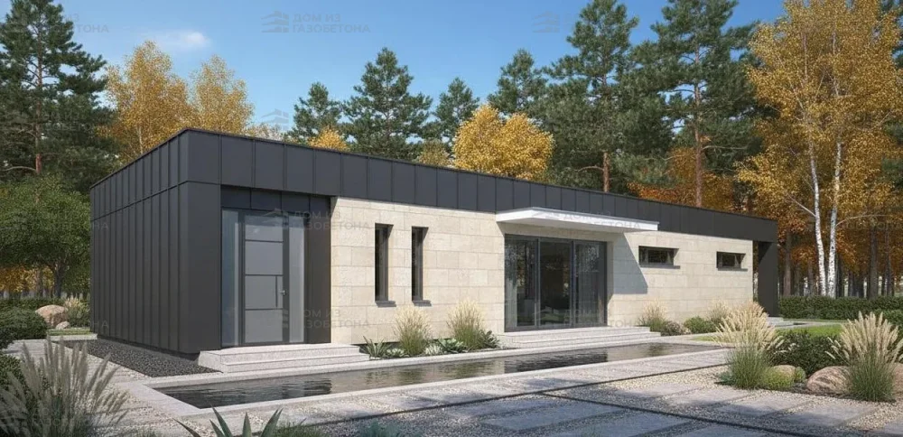 Проект Одноэтажный дом 19 на 10, 127 м2