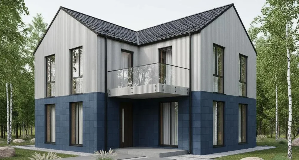 Проект Двухэтажный дом 11 на 10, 134 м2