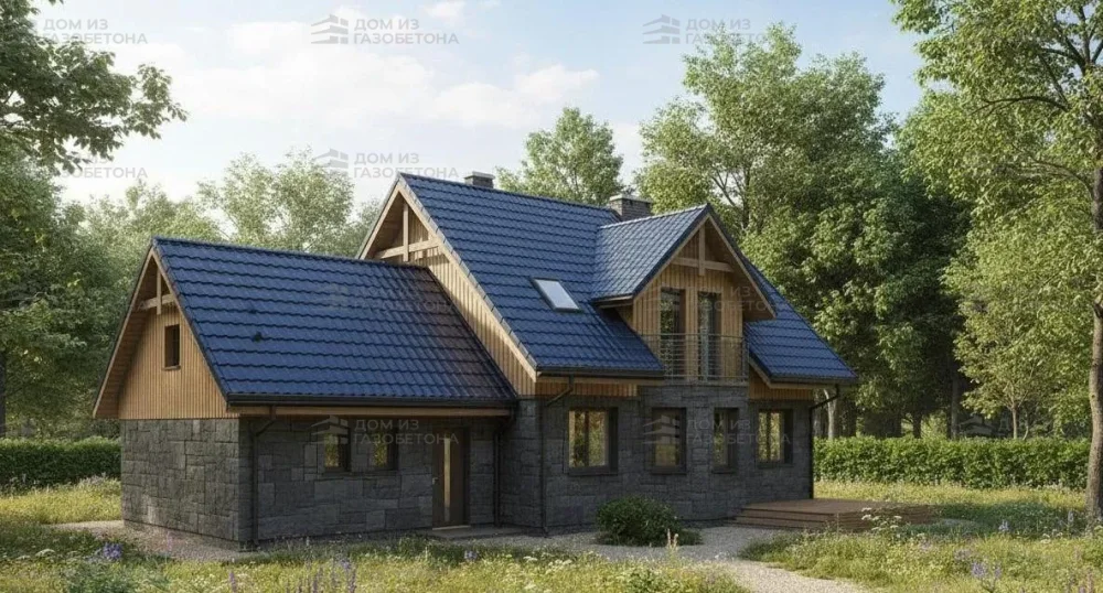 Проект Двухэтажный дом 16 на 13, 169 м2