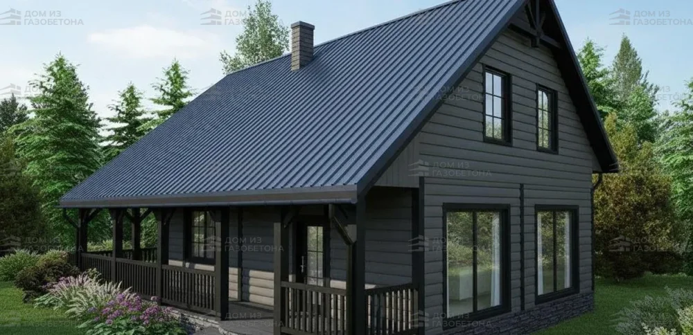 Проект Двухэтажный дом 10 на 12, 122 м2