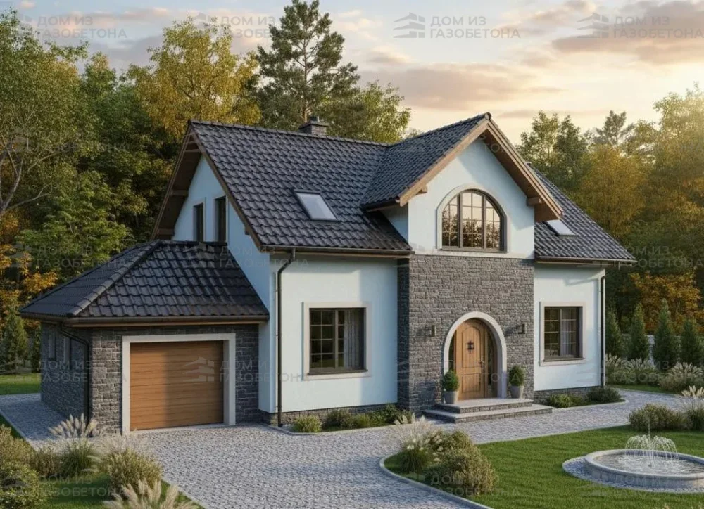 Проект Двухэтажный дом 15 на 10, 211 м2